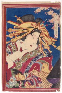 Gravure sur bois en couleur - Japanese School