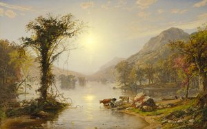 Automne sur le lac Greenwood - Jasper Francis Cropsey