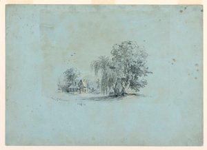 Dessin, scène de campagne, 1847