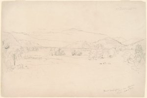 Étude pour "Vue du mont Washington" - Jasper Francis Cropsey