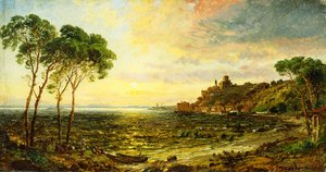 Coucher de soleil sur le lac Thrasemine, 1887 - Jasper Francis Cropsey