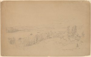Le fleuve Hudson à Hastings - Jasper Francis Cropsey