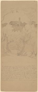 Vue à travers les arbres à Tivoli (recto)