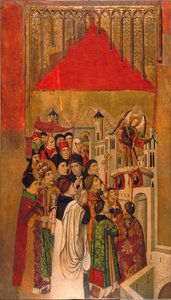 Apparition de saint Michel au château Saint-Ange - Jaume Huguet