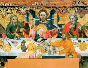 La Cène (détail) vers 1370-1400 - Jaume the elder Ferrer