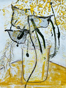 Fleur de Sel No. 08 Monotype or noir blanc - Jay Batlle