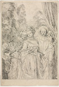 Les vêtements sont italiens - Jean-Antoine Watteau