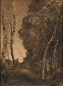Paysage avec des arbres