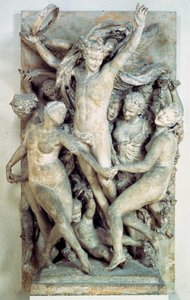 Les Bacchantes dansent et jouent de la musique. Relief sculpté par Jean-Baptiste Carpeaux (1827-1875) 1865-1869 - Jean Baptiste Carpeaux