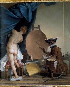 Le peintre singe