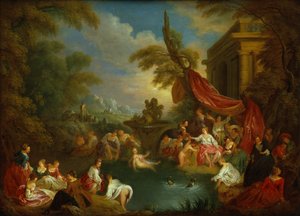 Les Baigneurs - Jean Baptiste Joseph Pater