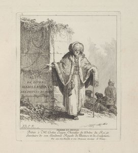 Femme du peuple, planche une de Divers Habillements des Peuples du Nord - Jean-Baptiste Le Prince