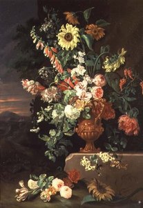 Tournesols, digitales, etc. - Jean Baptiste Monnoyer