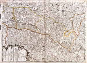 Allemagne (État : Sarre, Rhénanie-Palatinat, Bade-Wurtemberg), France (Franche-Comté, Alsace, Lorraine), Suisse (Canton : Bâle-Ville) - Jean Baptiste Nolin