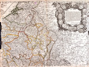 Sud des Pays-Bas, Belgique, France (Région : Nord-Pas-de-Calais, Picardie, Île-de-France, est du Centre, nord de la Bourgogne, nord de la Fanche-Comté, Champagne-Ardenne, Lorraine, Alsace), Suisse (Canton : Jura, Bâle-Ville, Bâle-Lapd, Soleure, Argovie, Zu - Jean Baptiste Nolin