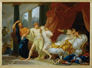 Socrate arrachant Alcibiade du sein de la Volupte - Socrates drags Alkibiades from the arms of voluptous pleasure ... - Jean-Baptiste Regnault