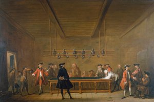 Le Jeu de billard, vers 1720 - Jean Baptiste Simeon Chardin