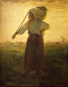 Laitière normande à Gréville - Jean Francois Millet
