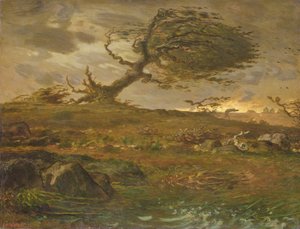 La rafale de vent - Jean Francois Millet