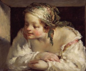 Jeune femme - Jean-Francois Millet