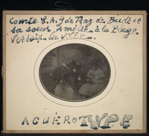 Portrait de deux enfants, Comte Ernest André Gabriel de Traz de Budé et sa sœur Amélie