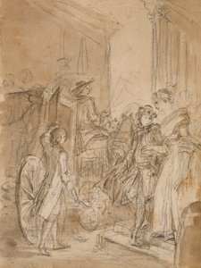 Le départ en carrosse - Jean-Honore Fragonard
