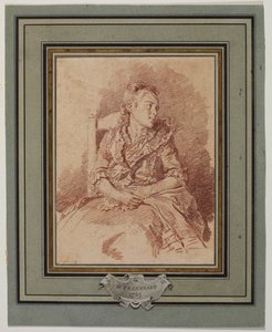 Jeune fille assise - Jean Honore Fragonard