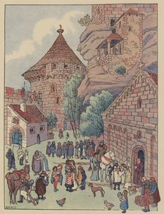 Départ du Chevalier du Hohbarr pour les croisades - Jean Jacques Waltz