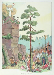 Festival druidique à Maennelstein, Alsace, illustration de 