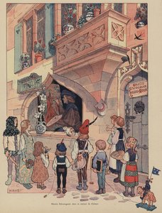 Martin Schongauer, peintre et graveur alsacien dans sa maison à Colmar - Jean Jacques Waltz
