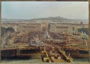 Fête de la Concorde du 21 mai ... (peinture sur toile) - Jean-Jacques Champin