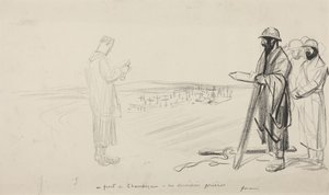 Au front de Champagne - Les dernieres prieres, c.1914-1919 (black ink on paper) - Jean-Louis & Caran D