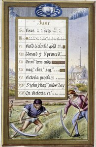 Calendrier de juin et signe du Cancer - dans les Heures d