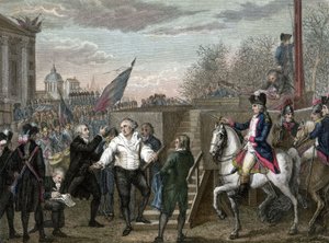 Révolution française : mort de Louis XVI guillotiné à Paris - Jean (after) Duplessis Bertaux