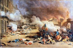 Prise du Palais des Tuileries, cour du Carrousel, 10 août - Jean (after) Duplessis Bertaux