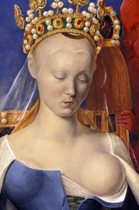 (Détail) de La Vierge allaitante représentée comme Agnès Sorel (d
