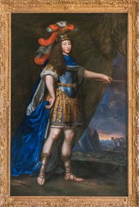 Portrait de Louis XIV avec une antiquité - peinture attribuée à Jean Nocret (1615-1672) - Musée du Domaine départemental de Sceaux