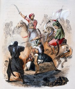 Ibrahim Pacha (1789-1848) sur le champ de bataille, pendant la campagne contre les wahhabites - Jean Adolphe Beauce