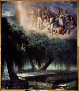 Le tombeau de Sainte-Hélène : allégorie à l