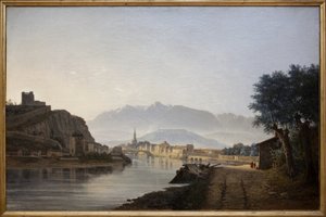 Vue de Grenoble prise du Quai de la Graille - Jean Alexis Achard