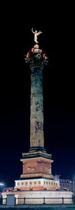 Vue de la colonne de Juillet sur la place de la Bastille à Paris - Jean Antoine Alavoine