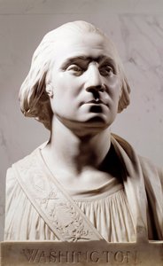 Buste en marbre de George Washington (1732-1789) - Jean Antoine Houdon