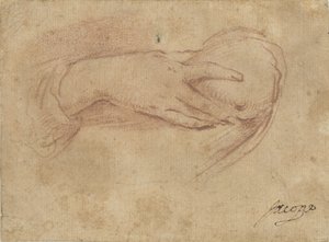 Main sur un sein - Jean Antoine Watteau (rejected attribution)