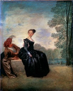 Une femme capricieuse La Boudeuse, 1718 - Jean Antoine Watteau