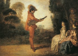 Castor (enchanteur), vers 1713-1714, par Jean-Antoine Watteau