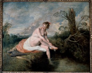 Diane au bain - Jean Antoine Watteau