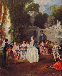 Fêtes Vénitiennes, vers 1718, 1938 - Jean Antoine Watteau