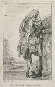 Figures de Mode: Homme Debout Acconde - Jean Antoine Watteau