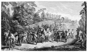 Infanterie en marche, 1885 - Jean Antoine Watteau