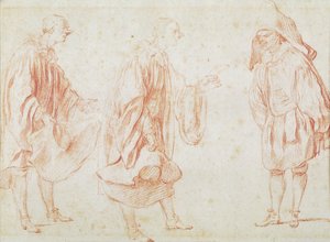 Acteurs italiens - Jean Antoine Watteau